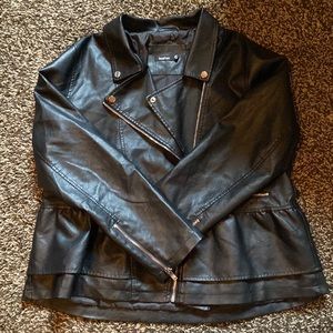 Adorable Faux Leather Jacket